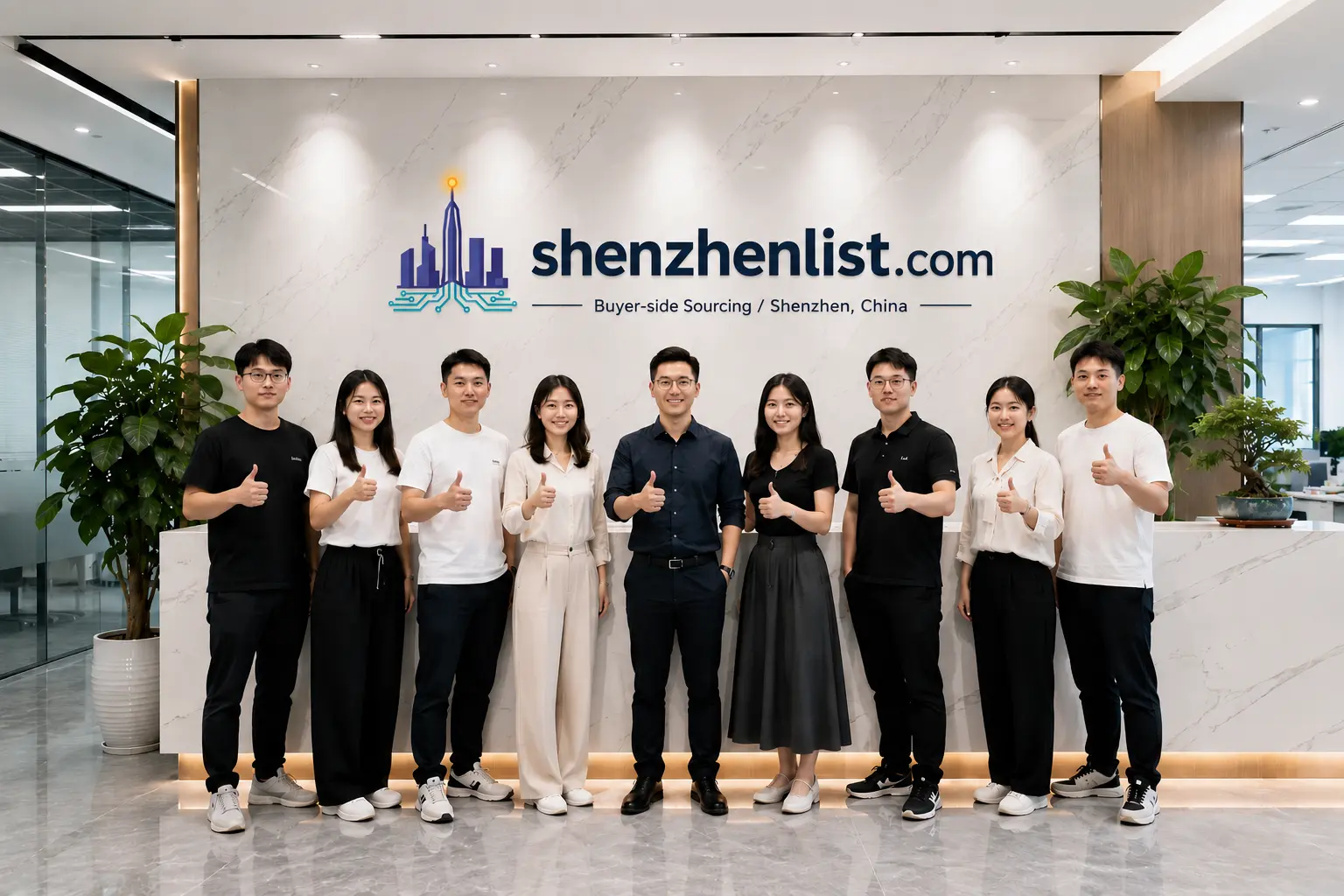 The ShenzhenList team working on the ground in Shenzhen